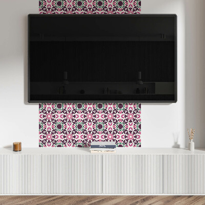 Vinyl tiles A plant pattern in harmonious symmetry