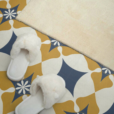 Pvc wall panels Symmetrical flower pattern in pastel tones