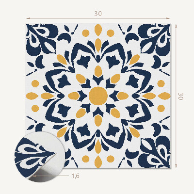 Pvc wall panels Mandala with a flower motif