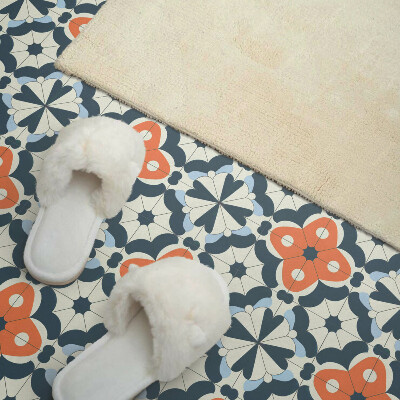 Vinyl tiles Floral pattern in tiles