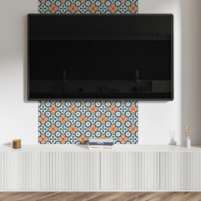 Vinyl tiles Floral pattern in tiles