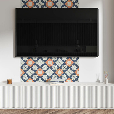 Self adhesive vinyl floor tiles Stylish geometric floral pattern