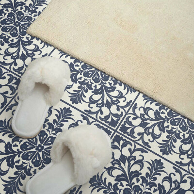 Vinyl tiles Plant pattern with leaves and flowers