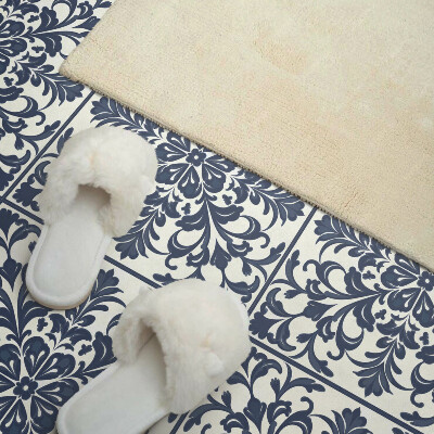 Vinyl tiles Plant pattern with leaves and flowers
