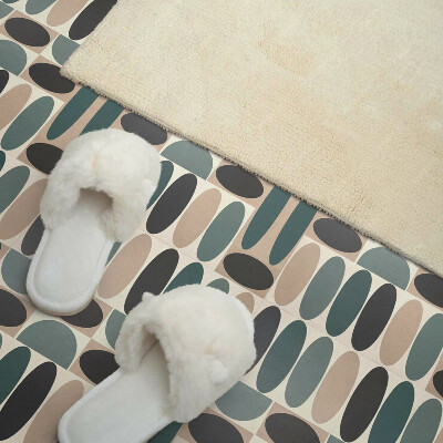 Pvc wall panels Dynamic oval graphic motifs