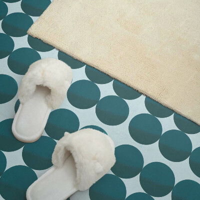 Vinyl tiles Circular patterns in a geometric grid