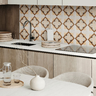 Vinyl tiles Geometric motif in a square form