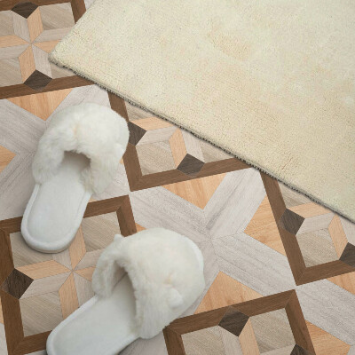 Vinyl tiles Geometric motif in a square form