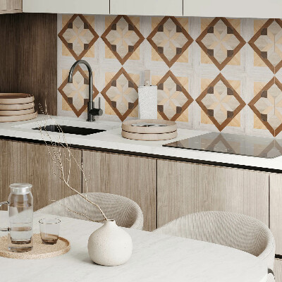 Vinyl tiles Geometric motif in a square form