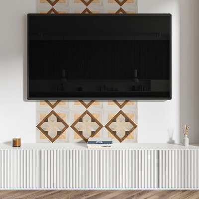 Vinyl tiles Geometric motif in a square form