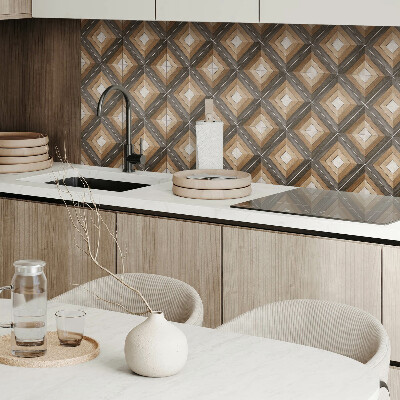 Self adhesive vinyl floor tiles Rhombuses in geometric form