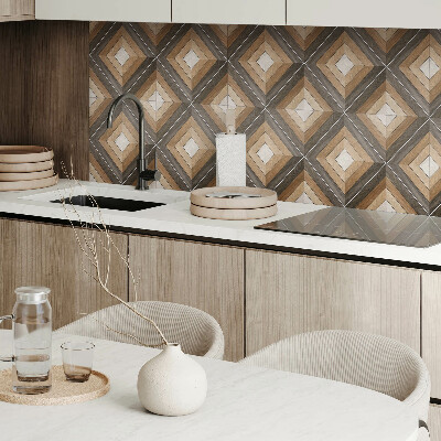 Self adhesive vinyl floor tiles Rhombuses in geometric form