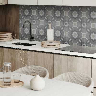 Self adhesive vinyl floor tiles Geometry in a fashionable tile pattern
