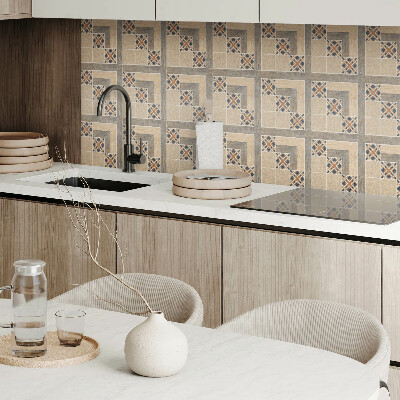 Vinyl tiles Angular motifs on tiles