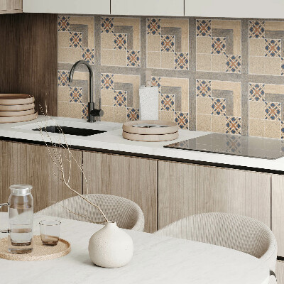 Vinyl tiles Angular motifs on tiles