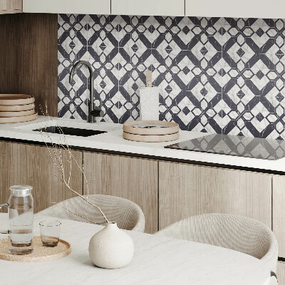 Pvc wall panels Marble figures in a geometric style