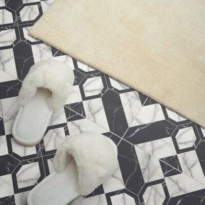 Pvc wall panels Marble figures in a geometric style