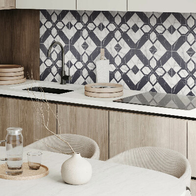 Pvc wall panels Marble figures in a geometric style