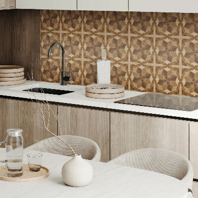 Vinyl tiles A complex pattern in geometric form