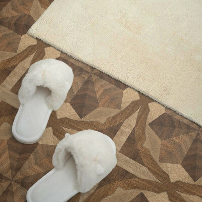 Vinyl tiles A complex pattern in geometric form