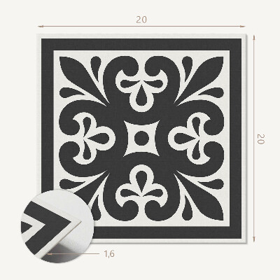 Vinyl tiles Style with sophisticated patterns
