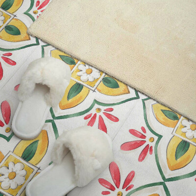 Pvc wall panels Floral motif with a frame
