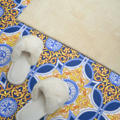 Vinyl tiles Floral motif in design