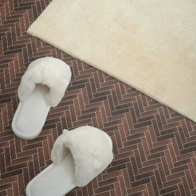 Pvc wall panels Wooden herringbone pattern