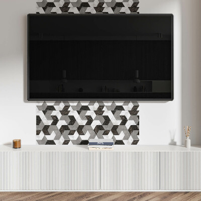 Self adhesive vinyl floor tiles Abstract shapes in a geometric style