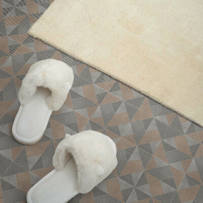 Self adhesive vinyl floor tiles Triangular Shapes Pattern
