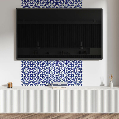 Self adhesive vinyl floor tiles Tiled plant motif in the style