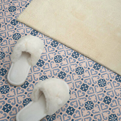 Pvc wall panels Pattern with decorations on tiles