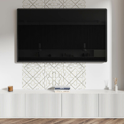 Vinyl tiles Line pattern in geometric form