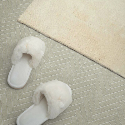 Vinyl tiles Herringbone motif