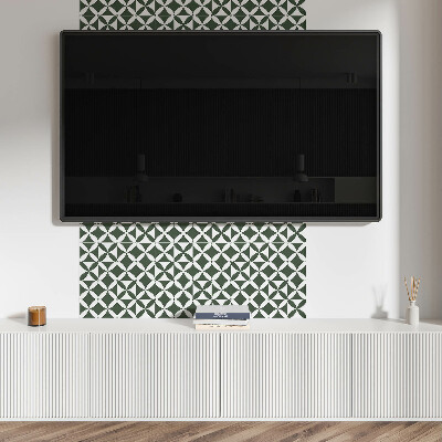 Vinyl tiles Stylish geometric checkerboard motif