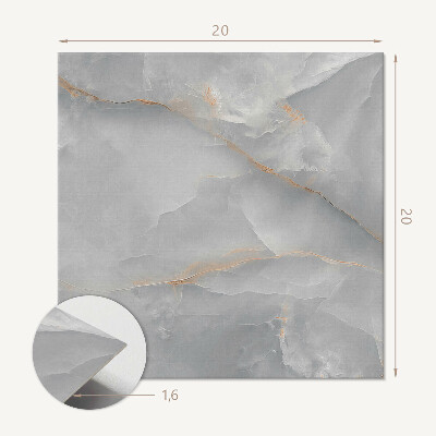 Self adhesive vinyl floor tiles Stylish marble pattern in a classic version