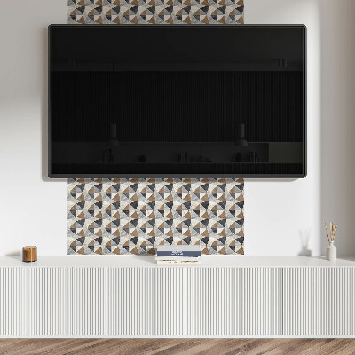 Pvc wall panels Tiled geometric shapes