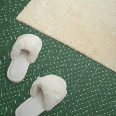 Self adhesive vinyl floor tiles Herringbone patterns on tiles
