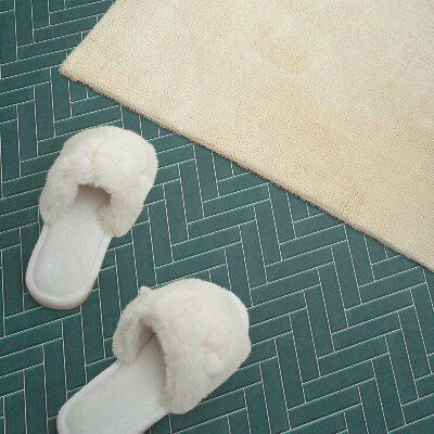 Vinyl tiles Herringbone motif