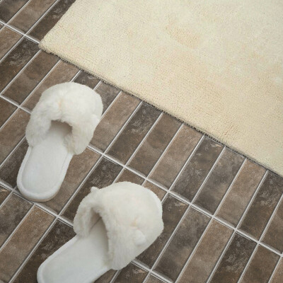 Self adhesive vinyl floor tiles Vertical rib patterns