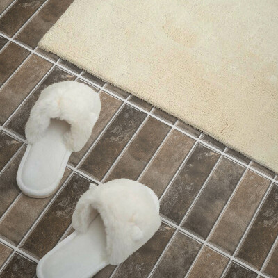 Self adhesive vinyl floor tiles Vertical rib patterns