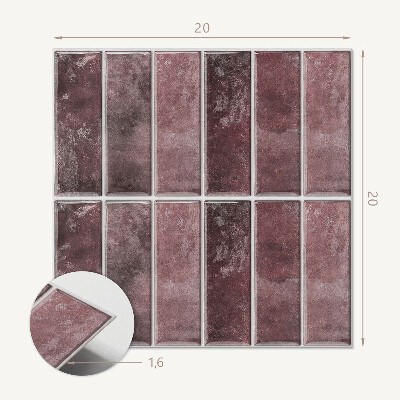 Self adhesive vinyl floor tiles Mosaic stripes