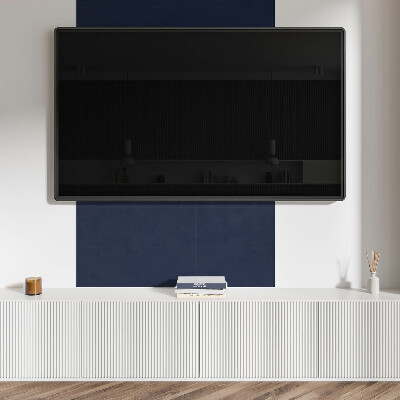 Pvc wall panels Navy blue accents
