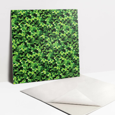 Vinyl tiles Green lettuce leaves