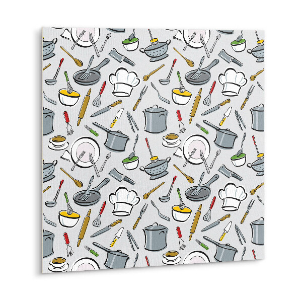 Vinyl wall tiles Kitchen utensils