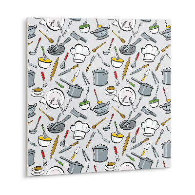 Vinyl wall tiles Kitchen utensils