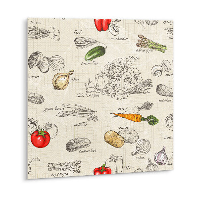 Vinyl tiles Animated vegetables