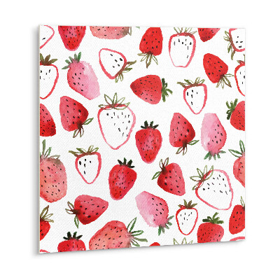 Vinyl tiles Red strawberries