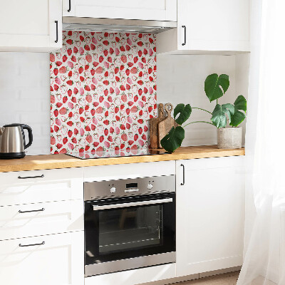 Vinyl tiles Red strawberries