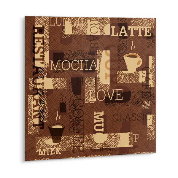 Self adhesive vinyl tiles Coffee theme